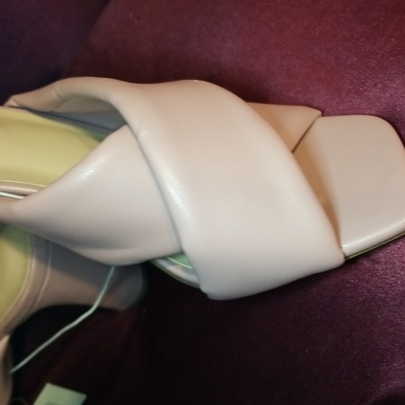 Nwy 6.5 padded 2.7/8 inch sturdy heel front wrap slide sandal extra padd… - Picture 4 of 11